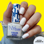 Buy NY Bae Color Rush Nail Paint - Joyful Jasmine 34 (5.6 ml) | Chip Resistant | Long Lasting | Quick Dry | Gel Nail Polish - Purplle