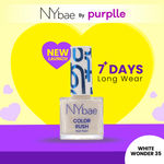 Buy NY Bae Color Rush Nail Paint - White Wonder 35 (5.6 ml) | Chip Resistant | Long Lasting | Quick Dry | Gel Nail Polish - Purplle