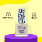 Buy NY Bae Color Rush Nail Paint | Chip Resistant | Long Lasting | Quick Dry | Gel Nail Polish - White Wonder 35 (5.6ml) - Purplle