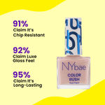 Buy NY Bae Color Rush Nail Paint - Pink Pearl 37 (5.6 ml) | Chip Resistant | Long Lasting | Quick Dry | Gel Nail Polish - Purplle