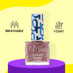 Buy NY Bae Color Rush Nail Paint - Rose Confetti 40 (5.6ml) | Chip Resistant | Long Lasting | Quick Dry | Gel Nail Polish - Purplle