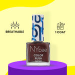 Buy NY Bae Color Rush Nail Paint - Chocolate Cake 47 (5.6 ml) | Chip Resistant | Long Lasting | Quick Dry | Gel Nail Polish - Purplle