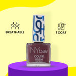 Buy NY Bae Color Rush Nail Paint - Hot Coffee 48 (5.6 ml) | Chip Resistant | Long Lasting | Quick Dry | Gel Nail Polish - Purplle