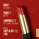 Buy Lakme Absolute Beyond Matte Lip 102 RedRuby 3.4 gm - Purplle