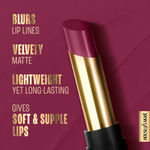 Buy Lakme Absolute Beyond Matte Lip 501 BurgundyBoss 3.4 gm - Purplle