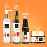 Buy Good Vibes Ubtan Night Care De- tan Glow with (Face wash 120ml + Toner 120ml+ Serum 30ml + Night cream 50 gm) - Purplle