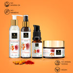 Buy Good Vibes Ubtan Night Care De- tan Glow with (Face wash 120ml + Toner 120ml+ Serum 30ml + Night cream 50 gm) - Purplle