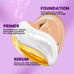 Buy NY Bae 3 IN 1 Serum Foundation - Warm Pearl 12 (30 ml) | Infused with Primer | Moisturising I Glowing Korean Skin I Celeb Glow | Dewy Makeup | Evens Skin Tone | Ultra Glow - Purplle