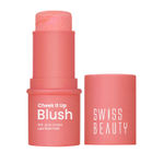Buy Swiss Beauty Cheek It Up Blush for Cheeks|Lumi-Matte Finish | Lightweight | Easily Blendable | With Jojoba Oil 3-mood lifter Coral - Purplle