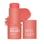 Buy Swiss Beauty Cheek It Up Blush for Cheeks|Lumi-Matte Finish | Lightweight | Easily Blendable | With Jojoba Oil 4-too Cheeky - Purplle
