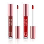 Buy Lakme 9 to 5 Liquid Lip Combo (Lakme 9to5 Primer + Matte Liquid Lip Color MR2 Driven Red (4.2 ml) and Lakme 9to5 Primer + Matte Liquid Lip Color MB2 Intense Latte(4.2 ml)) - Purplle