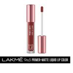 Buy Lakme 9 to 5 Liquid Lip Combo (Lakme 9to5 Primer + Matte Liquid Lip Color MR2 Driven Red (4.2 ml) and Lakme 9to5 Primer + Matte Liquid Lip Color MB2 Intense Latte(4.2 ml)) - Purplle