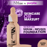 Buy NY Bae 3 IN 1 Serum Foundation - Warm Milk 09 (30 ml) | Infused with Primer | Moisturising I Glowing Korean Skin I Celeb Glow | Dewy Makeup | Evens Skin Tone | Ultra Glow - Purplle