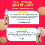 Buy NY Bae 3IN1 Serum Foundation - Cool Cashew 04 (30 ml) | Infused with Primer | Moisturising I Glowing Korean Skin I Celeb Glow | Dewy Makeup | Evens Skin Tone | Ultra Glow - Purplle
