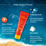 Buy Aqualogica Detan + Dewy Sunscreen with Cherry Tomato & Hyaluronic Acid with SPF 50 & PA++++ - 15 gm - Purplle