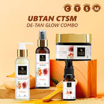 Buy Good Vibes Ubtan CTSM De- tan Glow with (Fash wash 120ml + Toner 120ml+ Serum 30ml + Day cream 50 gm) - Purplle