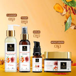 Buy Good Vibes Ubtan CTSM De- tan Glow with (Fash wash 120ml + Toner 120ml+ Serum 30ml + Day cream 50 gm) - Purplle