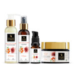 Buy Good Vibes Ubtan CTSM De- tan Glow with (Fash wash 120ml + Toner 120ml+ Serum 30ml + Day cream 50 gm) - Purplle