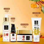 Buy Good Vibes De- tan Ubtan CSMS Combo : Facewash (120 ml) + Serum (30 ml) + Day Cream (50 gm) + Sunscreen (50 gm) - Purplle