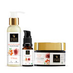 Buy Good Vibes De- tan Ubtan CSM Glow Combo (Set of 3) (Facewash + Serum + Moisturizer) - Purplle