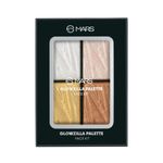 Buy MARS 4 Shade Glowzilla Blush and Highlighter Kit-01 (12 g) - Purplle