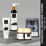 Buy Good Vibes Deep Cleansing Activated Charcoal (Facewash, Scrub, Sheet mask, Peel off mask) Combo of 4 - Purplle