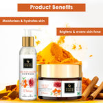 Buy Good Vibes Morning Essential Kit 1 - Ubtan De Tan Glow Face Wash (120 ml) + Rosehip Radiant Glow Face Serum (10 ml) + Ubtan De-tan Glow Light Day Cream (50 gm) - Purplle