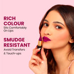 Buy NY Bae Super Matte Lipstick - Versatile Veronica 18 (4.2 gm) | Purple | Loaded With Vitamin E | Rich Colour | Long Lasting | Smudgeproof | Vegan - Purplle