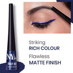 Buy NY Bae Truly Matte Liquid Eyeliner - Brave Blue (4.5 ml) | Colored Eyeliner | Waterproof | Long Lasting | Smudgeproof | Quick Dry | Eye Makeup - Purplle