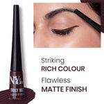 Buy NY Bae Truly Matte Liquid Eyeliner | Quick Dry | Waterproof | Long Lasting | Smudgeproof Eye Makeup | Boss Brown (4.5ml) - Purplle