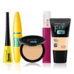 Buy Maybelline Newyork All-Day Glam Essentials Kit 3 | Fit Me Compact 128(6 gm) | Fit Me Liquid Foundation Tube 128 (18 ml) | Colossal Waterproof Mascara - Black (10 gm) | Colossal Eyeliner Black(3 gm) | Super Stay Liquid Lipstick 120(5 gm) - Purplle