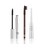 Buy Swiss Beauty Smoky Eye Basics Kit 2 (Liquid Eyeliner - Black (4 ml) + Eyebrow Pencil - Dark brown (1.5 gm) + Precision Mascara - Black (8.5 ml)) - Purplle