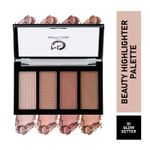 Buy Matt look Beauty Highlighter Palette, Glo Getter (20gm) - Purplle