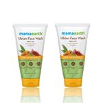 Buy Mamaearth Ubtan Radiance : Tan Removal Face Wash - Pack of 2 (2 x 150 ml) - Purplle