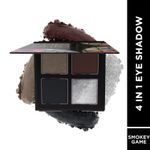 Buy FACES CANADA 4 IN 1 Quad Eyeshadow Palette - Smokey Game 07, 4.8 gm | Shimmer & Matte Shades | Satin Matte Finish Eye Shadow Quartet | Intense Pigment | Long Lasting | Vitamin E Enriched | Vegan - Purplle