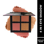 Buy FACES CANADA 4 IN 1 Quad Eyeshadow Palette - Idyllic Nudes 01, 4.8g | Shimmer & Matte Shades | Satin Matte Finish Eye Shadow Quartet | Intense Pigment | Long Lasting | Vitamin E Enriched | Vegan - Purplle