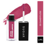 Buy SUGAR Cosmetics Air Kiss Powder Lipstick - 02 Candyfloss - Super Pigmented, Transferproof, Water-resistant & Matte Finish - 2 gm - Purplle