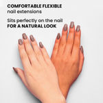 Buy FACES CANADA Ultime Pro Splash Instant Manicure - Woody | 16 Pcs Press On Nail Extensions | Artificial Fake Nail Set | Long lasting and Durable | Lightweight & Comfortable - Purplle