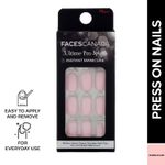 Buy FACES CANADA Ultime Pro Splash Instant Manicure - Bubblegum | 16 Pcs Press On Nail Extensions | Artificial Fake Nail Set | Long lasting and Durable | Lightweight & Comfortable - Purplle