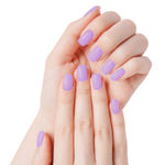 Buy FACES CANADA Ultime Pro Splash Instant Manicure - Viola | 16 Pcs Press On Nail Extensions | Artificial Fake Nail Set | Long lasting and Durable | Lightweight & Comfortable - Purplle