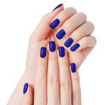 Buy FACES CANADA Ultime Pro Splash Instant Manicure - Midnight | 16 Pcs Press On Nail Extensions | Artificial Fake Nail Set | Long lasting and Durable | Lightweight & Comfortable - Purplle