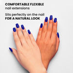 Buy FACES CANADA Ultime Pro Splash Instant Manicure - Midnight | 16 Pcs Press On Nail Extensions | Artificial Fake Nail Set | Long lasting and Durable | Lightweight & Comfortable - Purplle