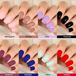 Buy FACES CANADA Ultime Pro Splash Instant Manicure - Midnight | 16 Pcs Press On Nail Extensions | Artificial Fake Nail Set | Long lasting and Durable | Lightweight & Comfortable - Purplle