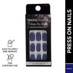 Buy FACES CANADA Ultime Pro Splash Instant Manicure - Midnight | 16 Pcs Press On Nail Extensions | Artificial Fake Nail Set | Long lasting and Durable | Lightweight & Comfortable - Purplle