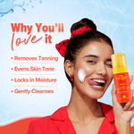 Buy Aqualogica Detan+ Mousse Hydrating Foam Cleanser- 100 ml |Face Wash for all Skin Types | Gently Cleanses | Brightens & Hydrates | Detans Skin - Purplle