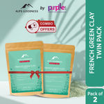 Buy Alps Goodness French Green Clay Twin Pack I Skin Detox I Removes Impurities (2 X 50 gm) - Purplle