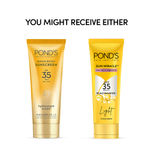 Buy PONDS SUNSCREEN CREAM SPF 35 PA+++ with 3% Niacinamide C serum for UVA/B, No White Cast, Even toned skin, 50gm - Purplle