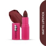 Buy SUGAR POP Matte Lipstick - 05 Chocolate - 4.2 gms | Non-Drying | Lightweight | Satin matte finish | Paraben-free - Purplle