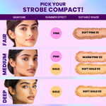 Buy NY Bae Strobe Glow Compact Powder - Warm Pink 02 (8.5 gm) Fair-Medium Skin Tone | Highlighter + Compact | 10 Hrs+ Oil Control | Matte Glow | Shimmer Infused | Soft Powder Puff | Built-In Mirror | - Purplle