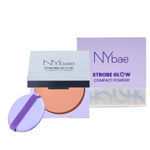 Buy NY Bae Strobe Glow Compact Powder – Soft Pink 01 (8.5 gm) Fair-Medium Skin Tone | Highlighter + Compact | 10 Hrs+ Oil Control | Matte Glow | Shimmer Infused | Soft Powder Puff + Built-In Mirror | - Purplle